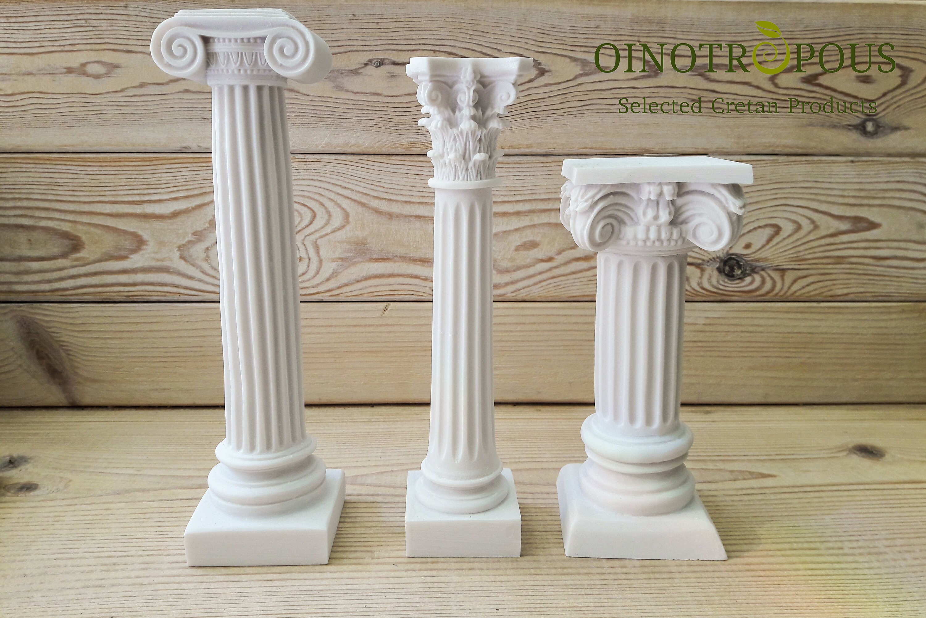 Set 3 greek columns ionic column corinthian column greek  etsy
