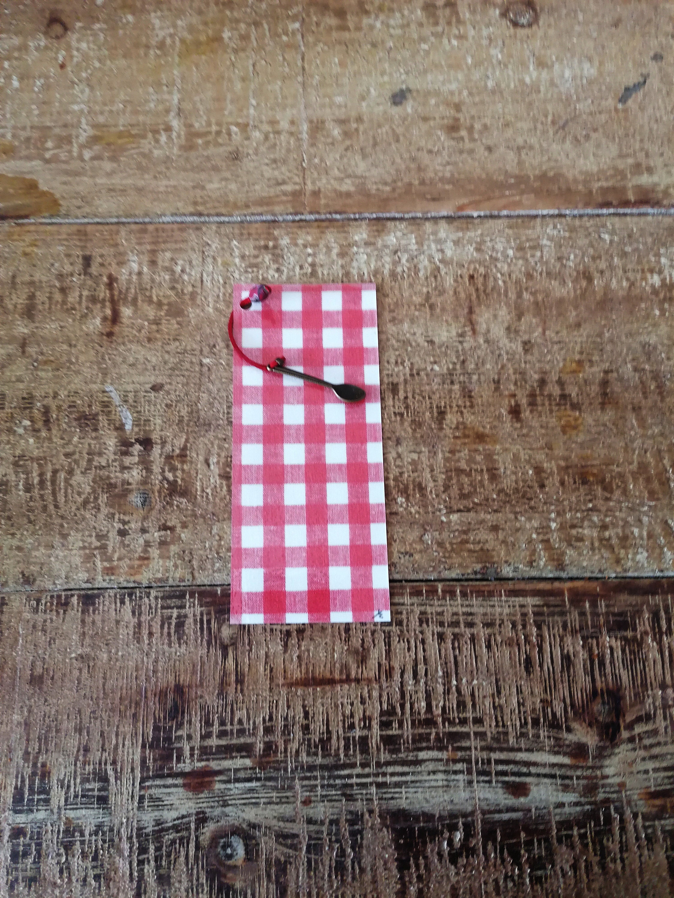 Página de marca de papel receta de cocina papel laminado rojo | Etsy