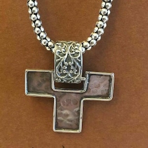 SILPADA Jewelry Retired ~ Sterling Silver /'TIMELESS/' Cross Pendant