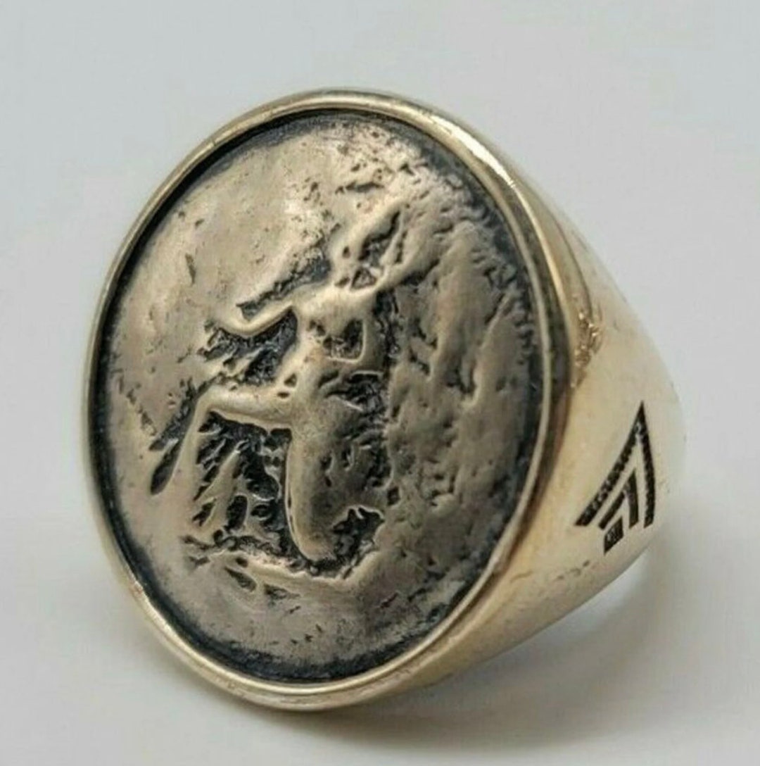 Silpada Sterling Silver Roman Coin Statement Ring Size