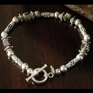 Silpada 925 Sterling Silber Fangen Sie das Licht Swarovski Perlen Armband