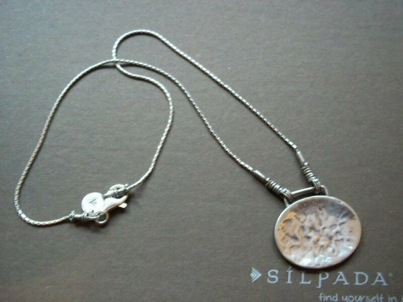 Silpada Modernist Sterling Silver with Hammered O… - image 9