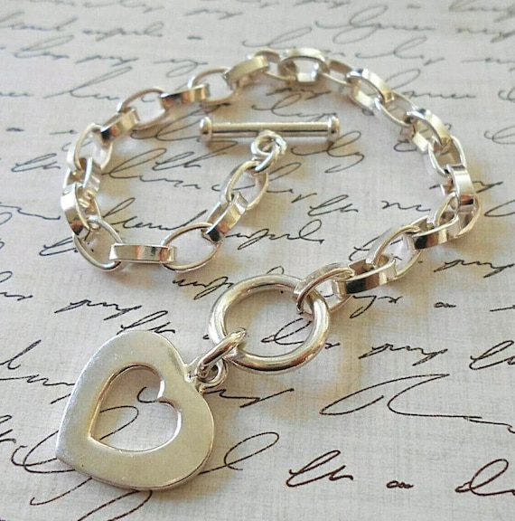 SILPADA 925 Sterling Silver Heart Cut Out Oval Link Rolo  display picture 1