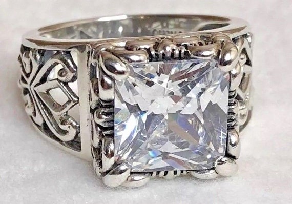 Siel ring001 silver925　14号 Silpada 925 Sterling Silver Uptown Cubic Zirconia CZ