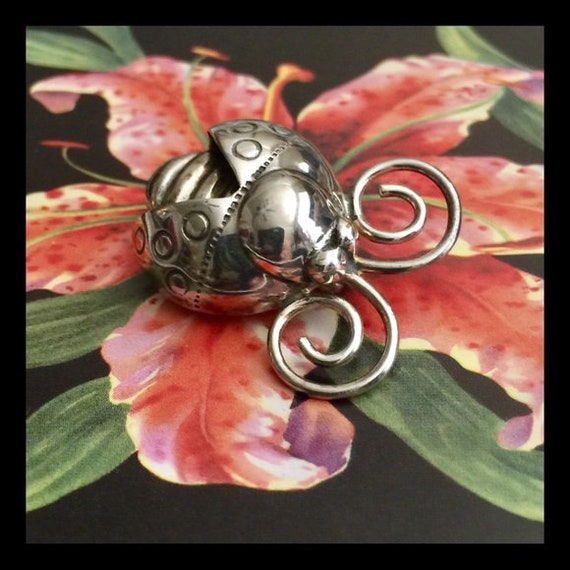 Silpada Sterling Silver Lady Bug Pin Brooch 925 - image 1