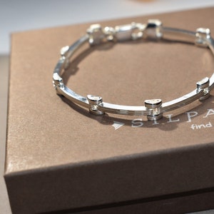 Silpada 925 Sterling Silver Binaro Link Bracelet