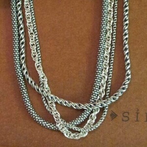 Silpada Sterling Silver Multi-Strand Chain Necklace