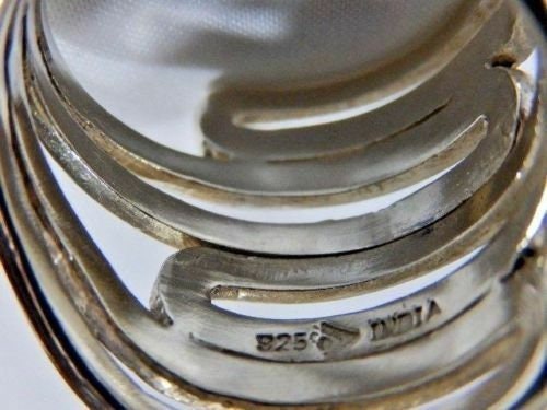 Fede Turca In Argento A 4 Anelli, Modello Unisex - Puzzle Ring - Foto 9