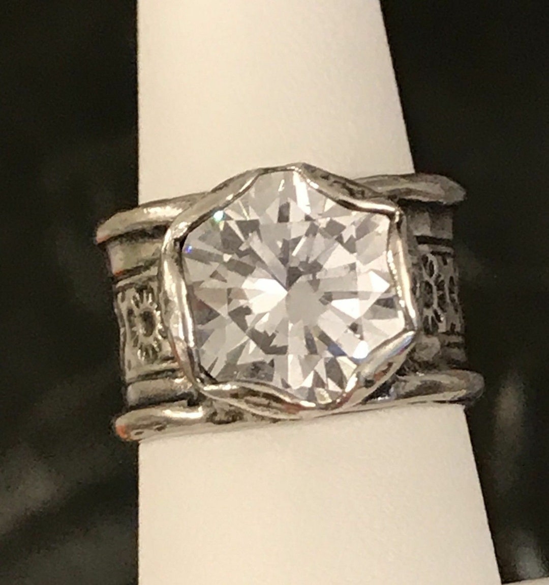 Silpada 925 Sterling Silver Cubic Zirconia Queen for a Day Ring R2208 ...