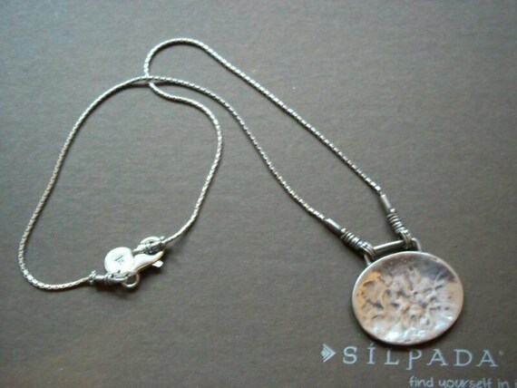 Silpada Modernist Sterling Silver with Hammered O… - image 5