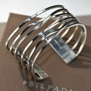 Silpada Sterling SIlver Open Twist Cuff Bracelet