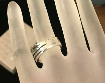 Anello Argento Sterling Silpada Organics R2035 – Moderno Con Zirconi, Misura 8 - Foto 2