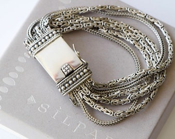 Silpada 925スターリングシルバー 幅広 精巧なフィリグリー カフ