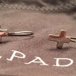 SILPADA 925 Sterling Silver Cross Earrings W0330