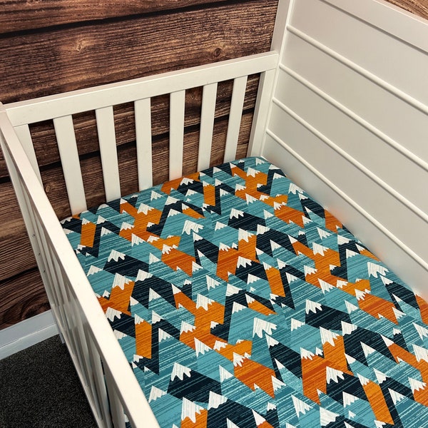 Winter Crib Sheet Etsy