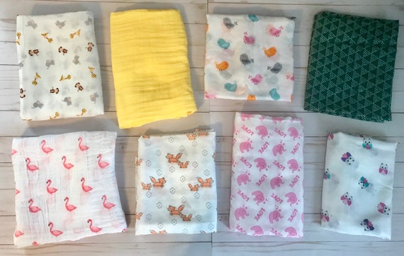 etsy muslin swaddle