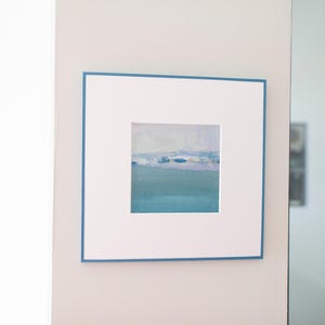 Abstract Landscape painting, original oil painting framed