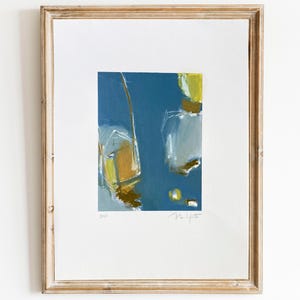 Ultramarine blue abstract original painting
