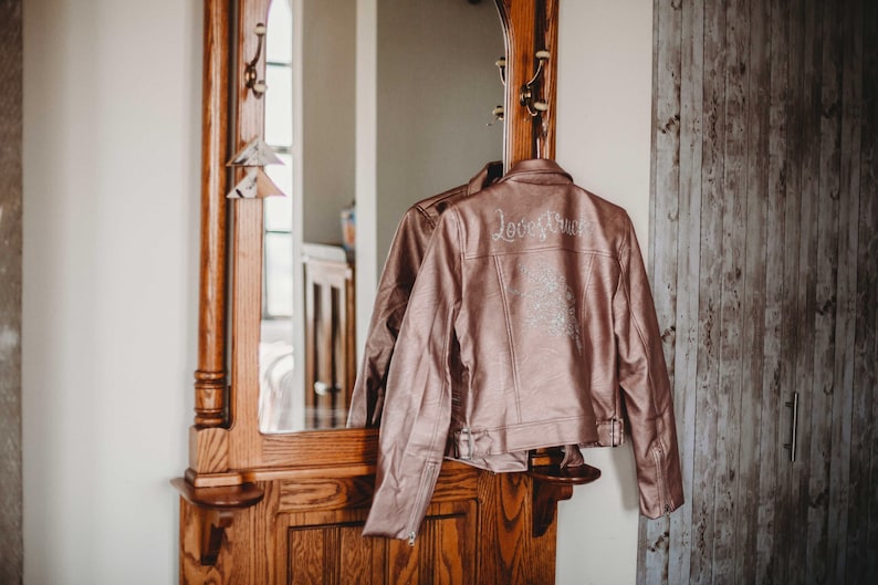 Lovestruck Rose Gold Leather Jacket