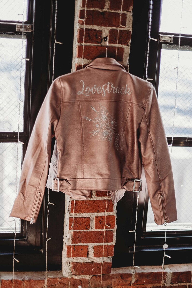 Lovestruck Rose Gold Leather Jacket