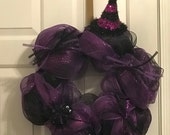 Halloween deco mesh wreath