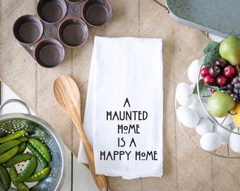 Haunted House Kitchen Towel | Halloween Decor