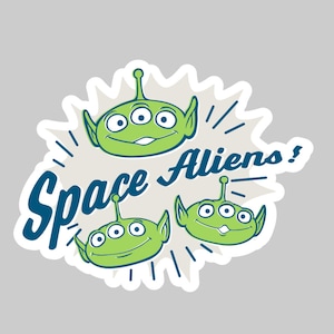 Space Alien Sticker | Waterproof Matte | For - Hydroflask - Laptop - Waterbottle - MacBook - Journal - VSCO