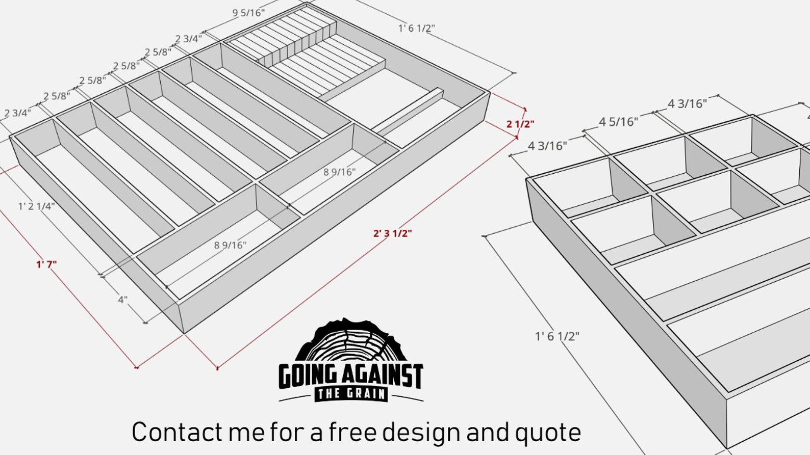 Custom Knife Block Drawer Organizer, Maple Etsy