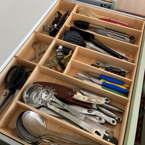 Custom Drawer Organizer, Maple