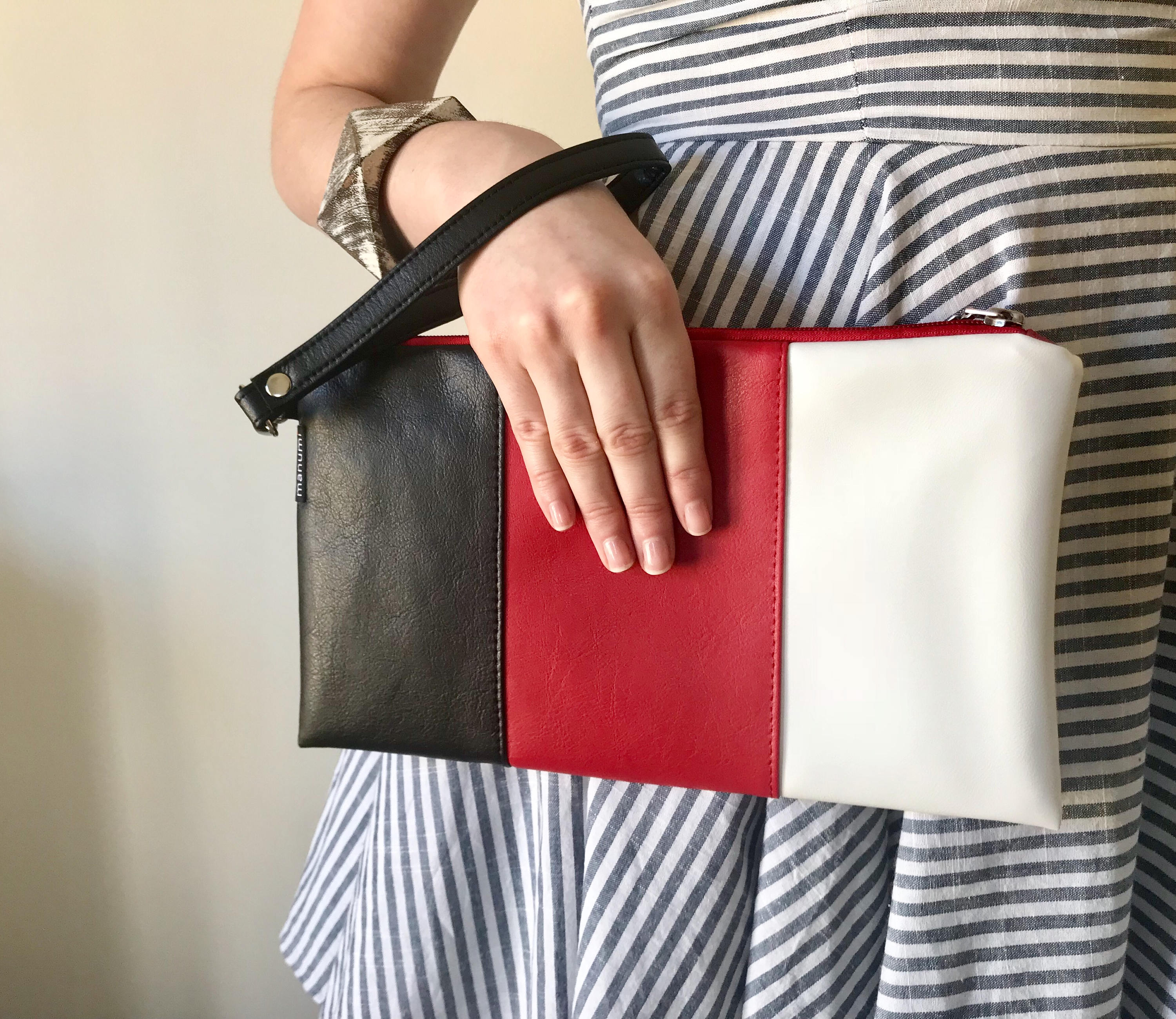 Faux Leather Clutch Wallet with wrist strap Faux Leather Clutch Wallet with wrist strap
