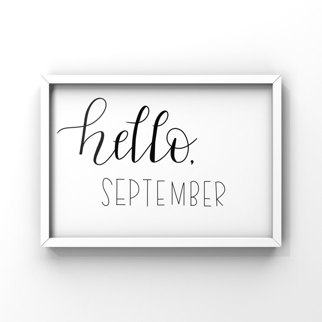 Hello Month 2 Hello, Month Digital Prints / Lettering Prints / Digital Prints / Art ...