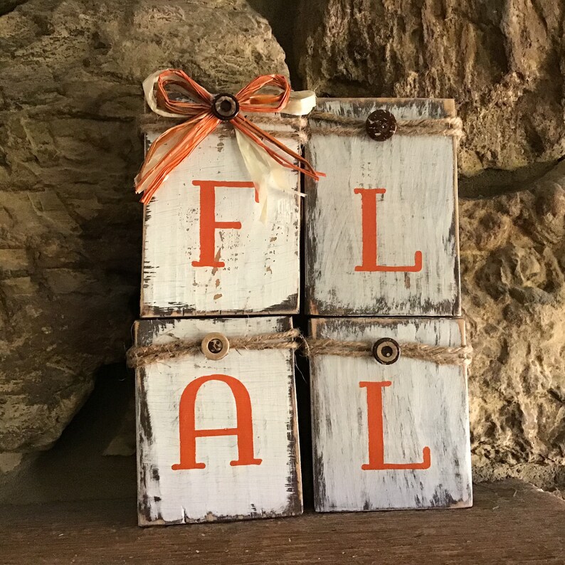 Small Wood Shelf Sitters Fall Decor Home Decor Tired Tray Etsy