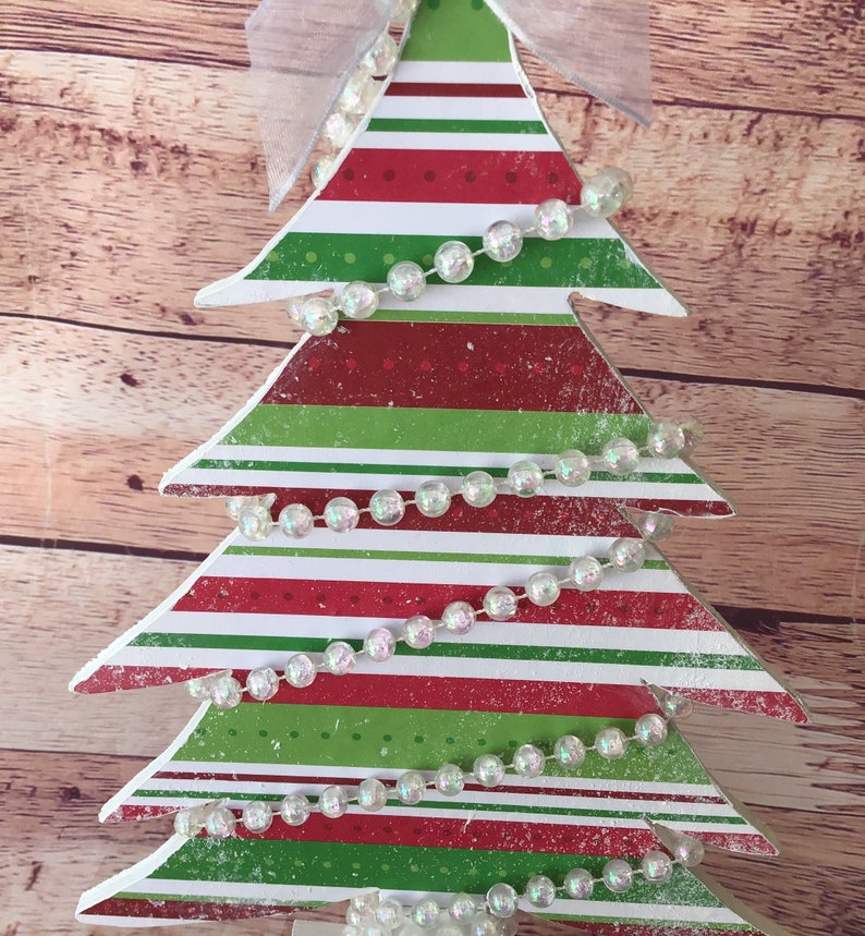 Christmas Tree Shelf Sitters Home Decor Holiday Decor Wood Etsy
