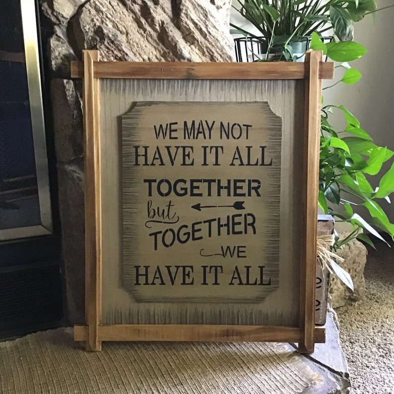 Wood Plaque Wall Hanging Home Decor Inspirational Wall Etsy