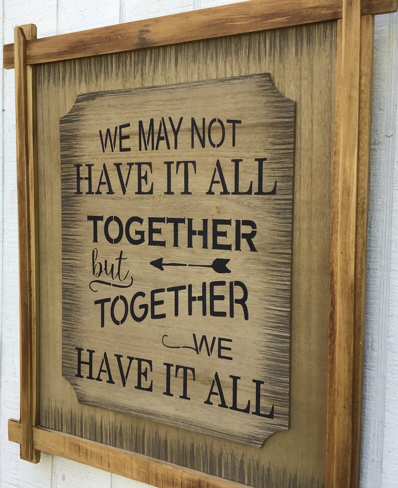 Wood Plaque Wall Hanging Home Decor Inspirational Wall Etsy