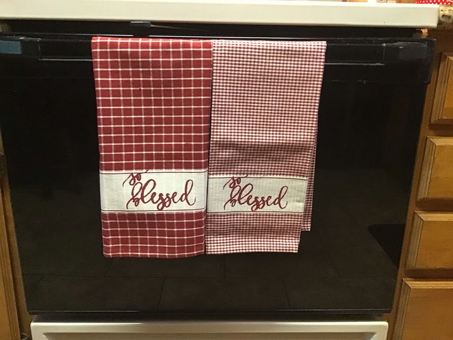 Kitchen Dish Towels Dish Towels With Cute Sayings Kitchen Etsy