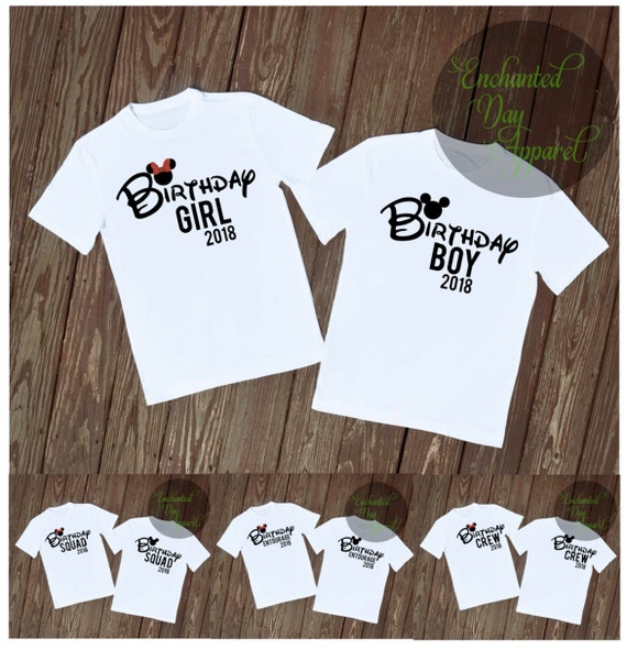 family disney birthday shirts