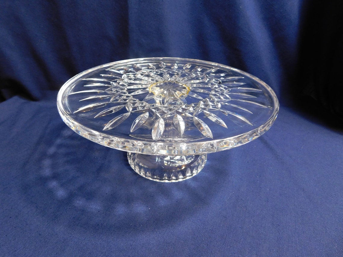 C3 Waterford Crystal Lismore Pedestal Cake Stand Etsy