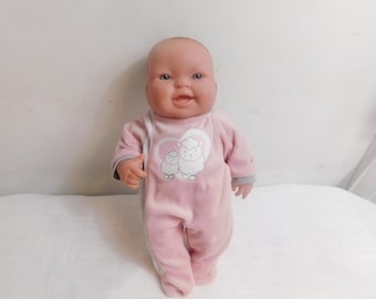 D5 - Berenguer Spain @20 Newborn Blue Eyed Doll  13 1/2" long