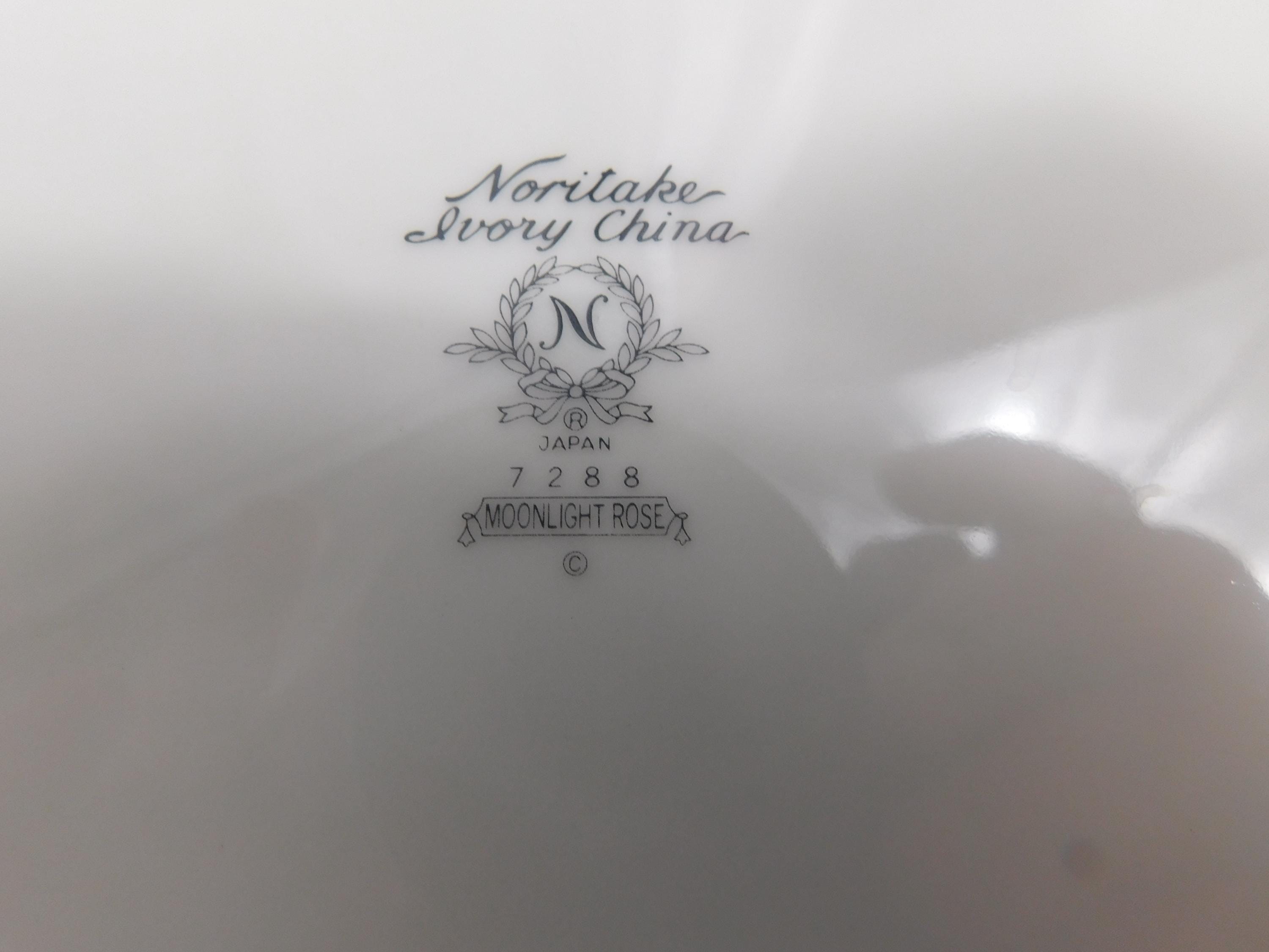 I7 - Noritake Japan Moonlight Rose Dinner Plates Lot of 4 - Etsy