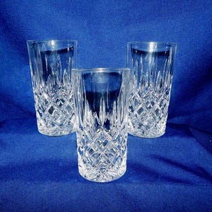 C7 - Nachtmann Bavaria Germany Crystal Noblesse Longdrink / Tumblers Lot of 3