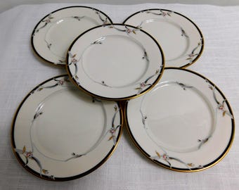 L7 - Gorham Fine China Manhattan Bread / Dessert Plates Lot of 5