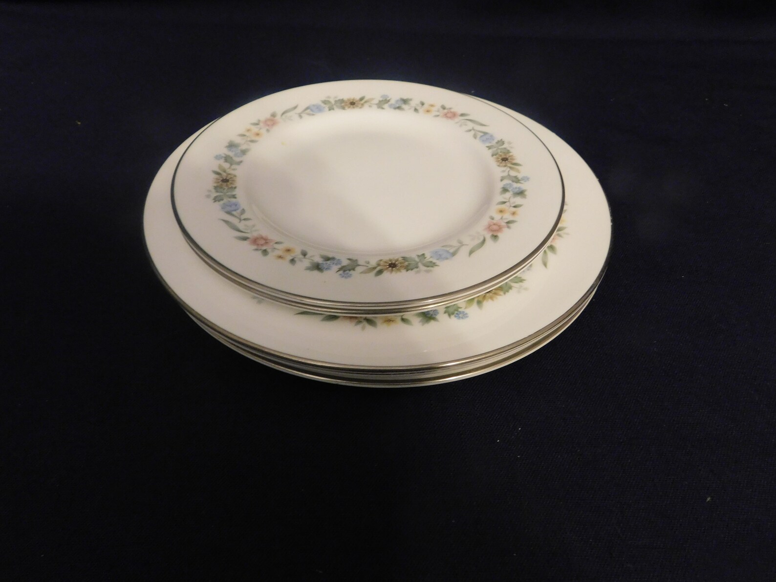 H2 Royal Doulton England Bone China Pastorale Salad Plates 3 Etsy