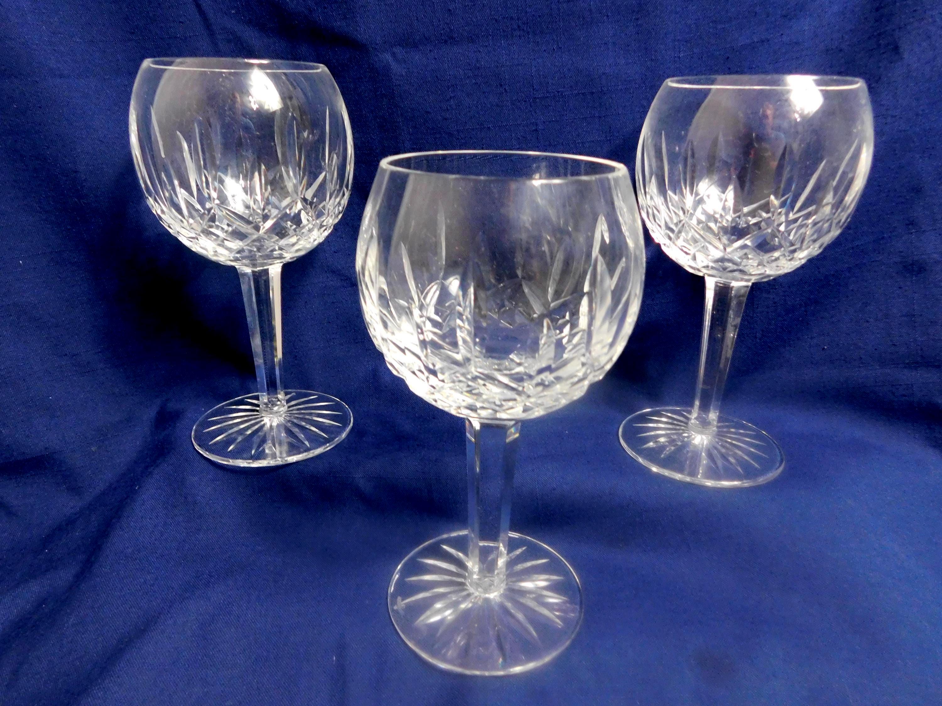 Lot De 6 Verres à Vin Waterford Lismore – Cristal 11,5 Oz – Irlande – Excellent état