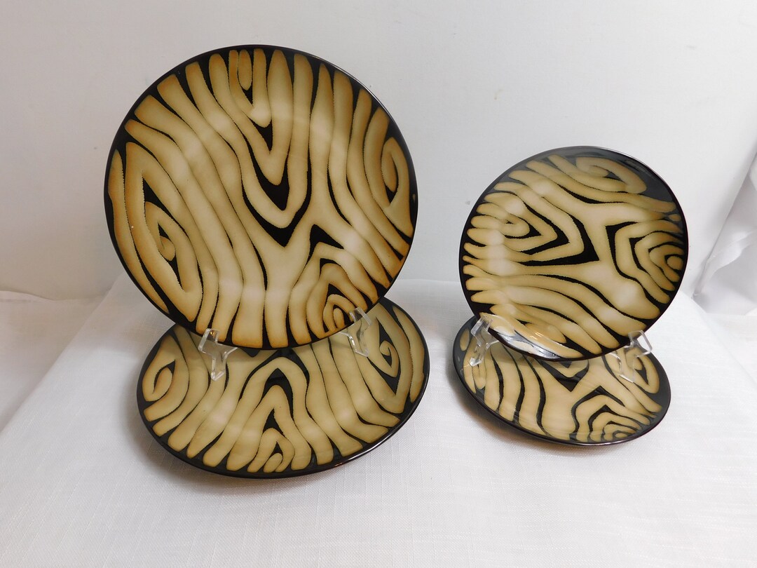 I5 Home Stoneware Kenya Dinner Plates 2 Salad Plates 2 Etsy