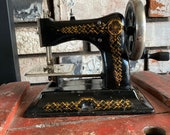 Antique Bing Werke Children s Travel Sewing Machine, Cast Iron