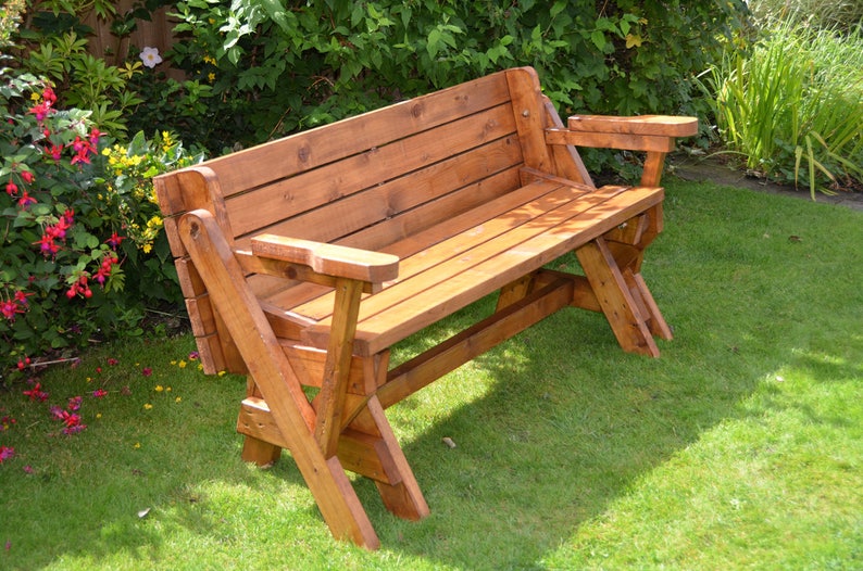 Folding Picnic Table Bench Plans Patio Furniture - Etsy