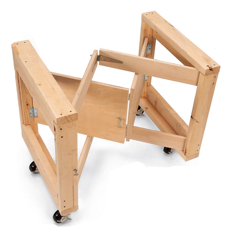 Стол верстак универсальный складной чертеж Folding Workbench Plan Folding Craft Table Plan compact Etsy