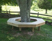 Octagon Tree Bench Plans (digital format) outdoor furniture Plans octagonal