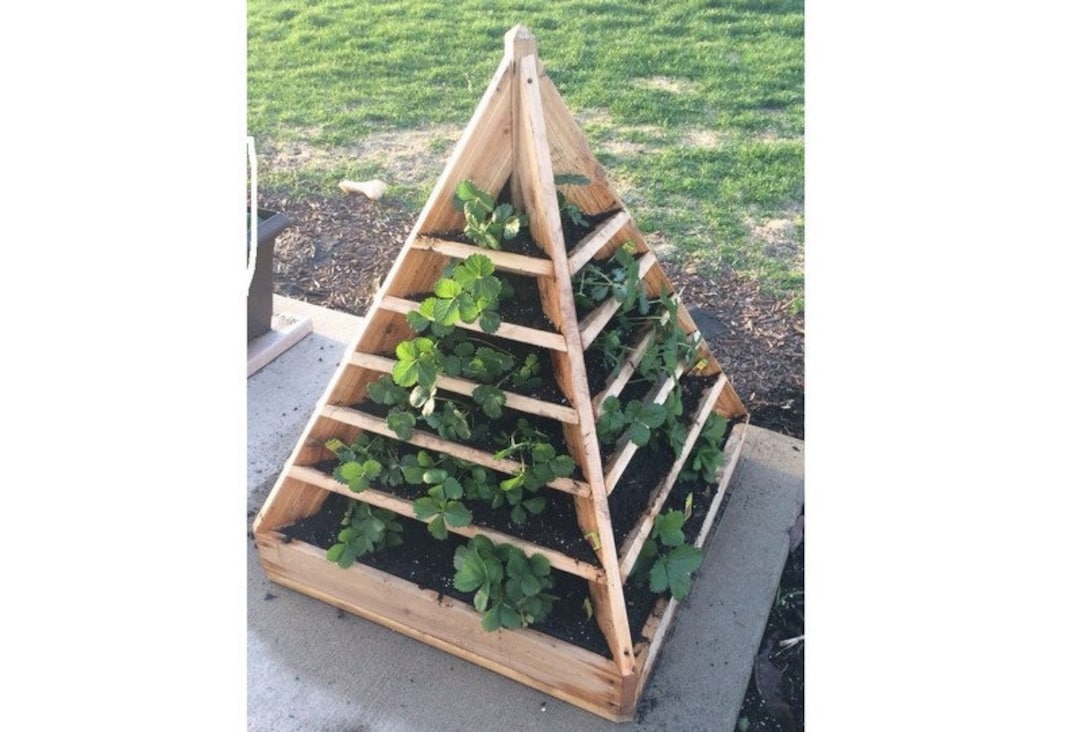 Strawberry Pyramid Planter Plans Tower Planter Plans